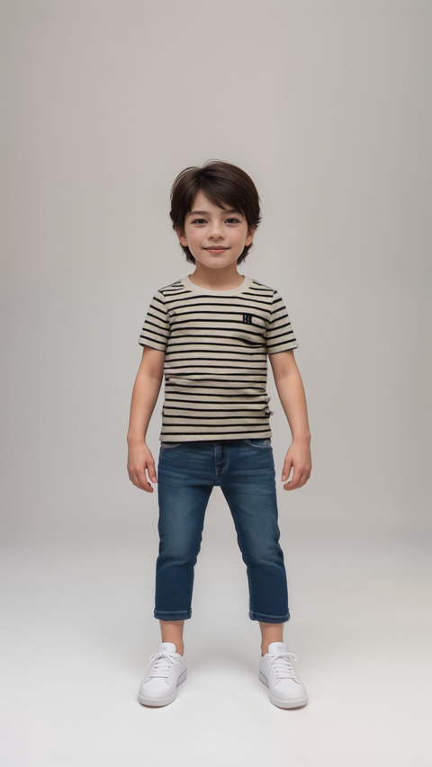 POMPdeLUX Boy's Nature/Dark Navy Tobias  Short-Sleeve T-Shirt |POMPdeLUX in Lebanon
