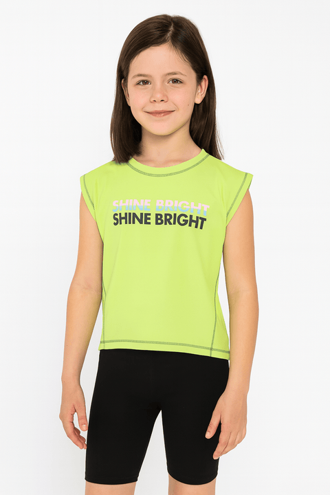 ID Ideology Girl's Mint Green T-Shirt |ID Ideology In Lebanon