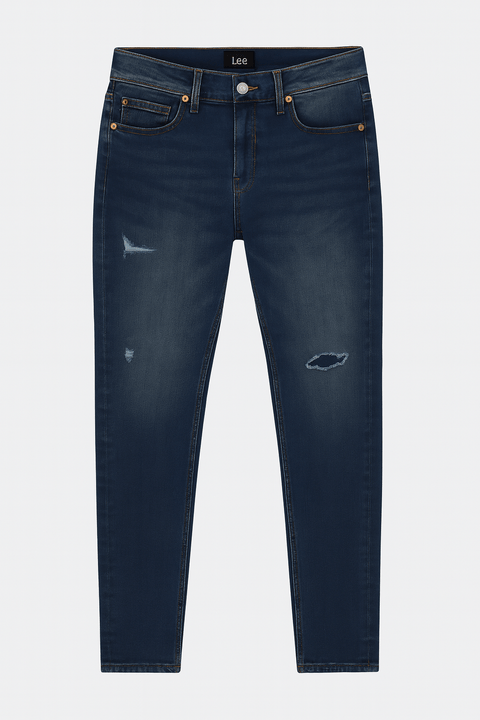 Lee Men's Dark Blue Ripped 709 Luke Slim Tapered Jeans | Lee In Lebanon