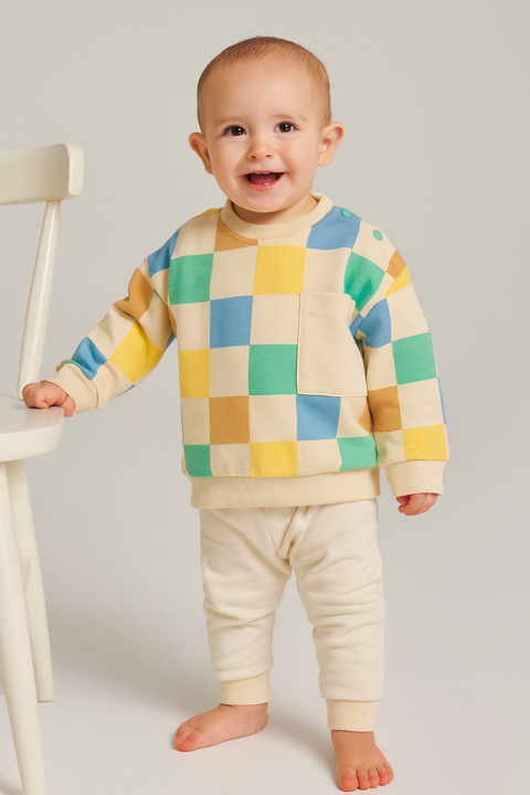 Sinsay Baby Boy's Multicolor Checkered Chest Pocket Blouse | Sinsay In Lebanon