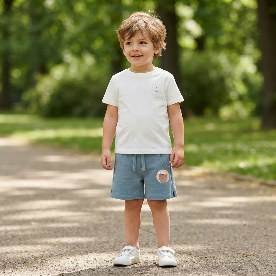 Sinsay Boy's Light Blue Printed Shorts