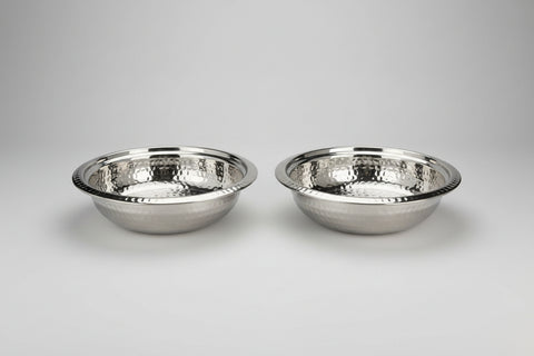 Lucky Tiger Stainless Steel Round Dish Set 2PCS (ST-0661)