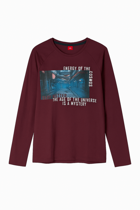 S.Oliver Boy's Burgundy Long-Sleeve Blouse |S.Oliver in Lebanon