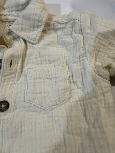 Carter's Just One You Baby Boy's Light Beige Chest Pocket Shirt | Carter's Just One You In Lebanon