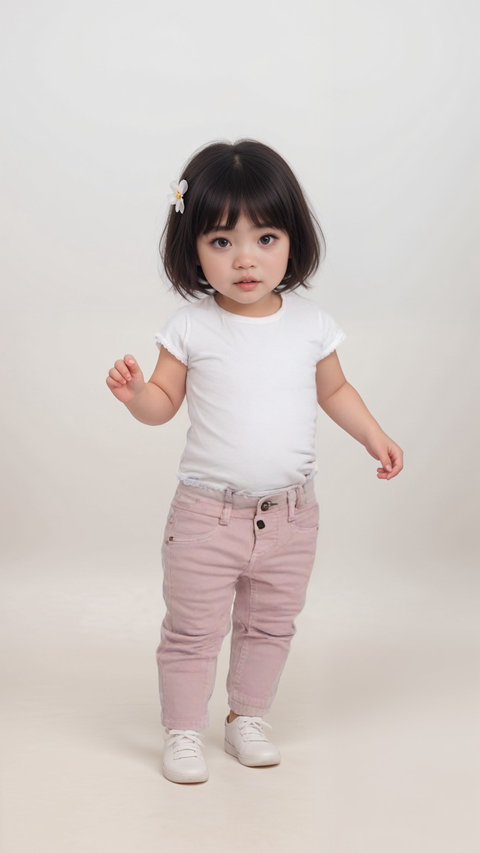 POMPdeLUX Baby Girl's Lilac Babette Lt Super Narrow Trousers |POMPdeLUX in Lebanon