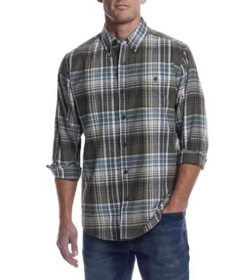 Weatherproof Men's Light Olive Long Sleeve Shirt | Weatherproof  In Lebanon