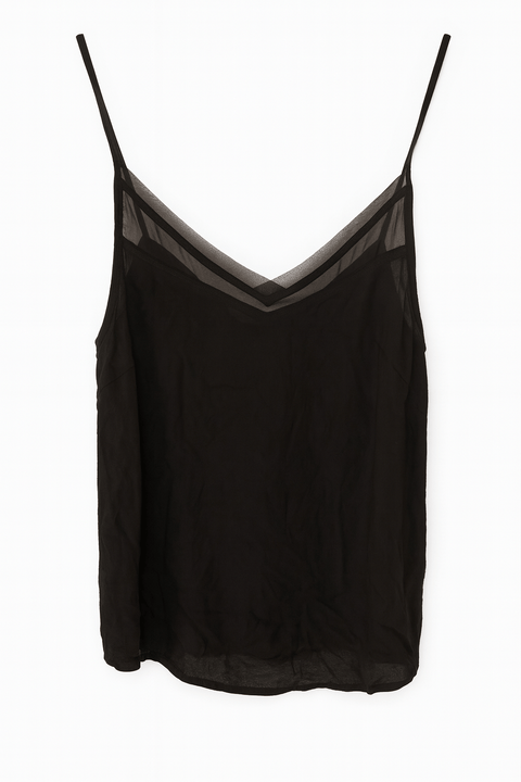 Mango Women's Black Sleeveless Top| Mango in Lebanon