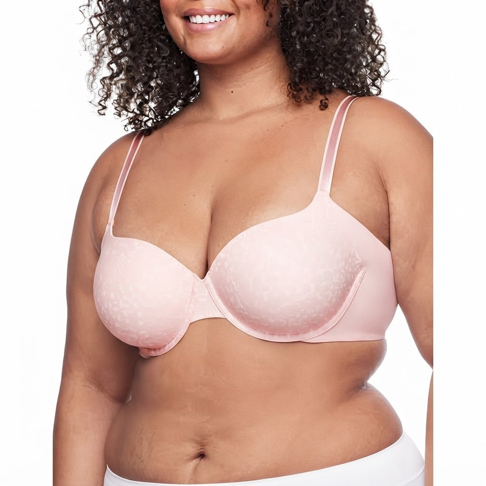 Warners Women's Light Pink Seamless Comfort Underwire Bra