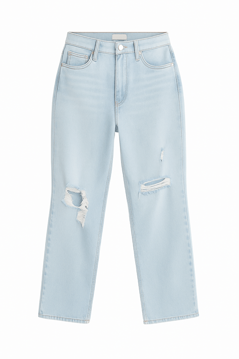 Universal Thread Women's Light Blue High-Rise 90's Straight Stretch Jeans | Universal Thread In Lebanon