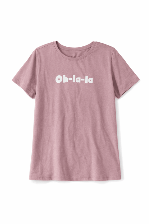 Sinsay Girl's Purple Crew Neck T-Shirt | Sinsay in Lebanon