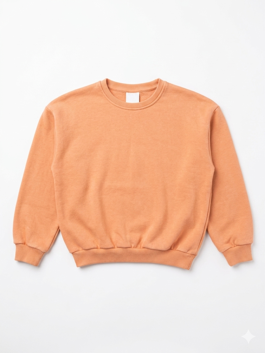Zara Girl's Peach Plain Sweatshirt | Zara In Lebanon