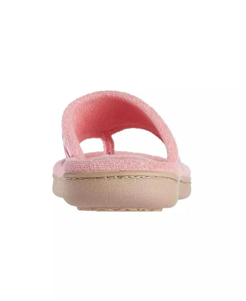 Isotoner Signature Women's Pink Georgie Floral Print Thong Slipper | Isotoner Signature In Lebanon
