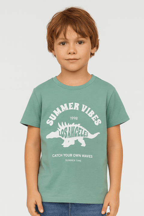 Sinsay Boy's Green Printed T-Shirt | Sinsay In Lebanon