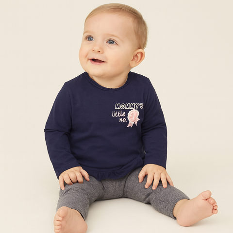 S.Oliver Baby Girl's Navy Long-Sleeve Blouse |S.Oliver in Lebanon