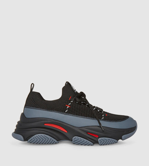 Steve Madden Men's Black & Grey Plasted Sneakers | Steve Madden In Lebanon