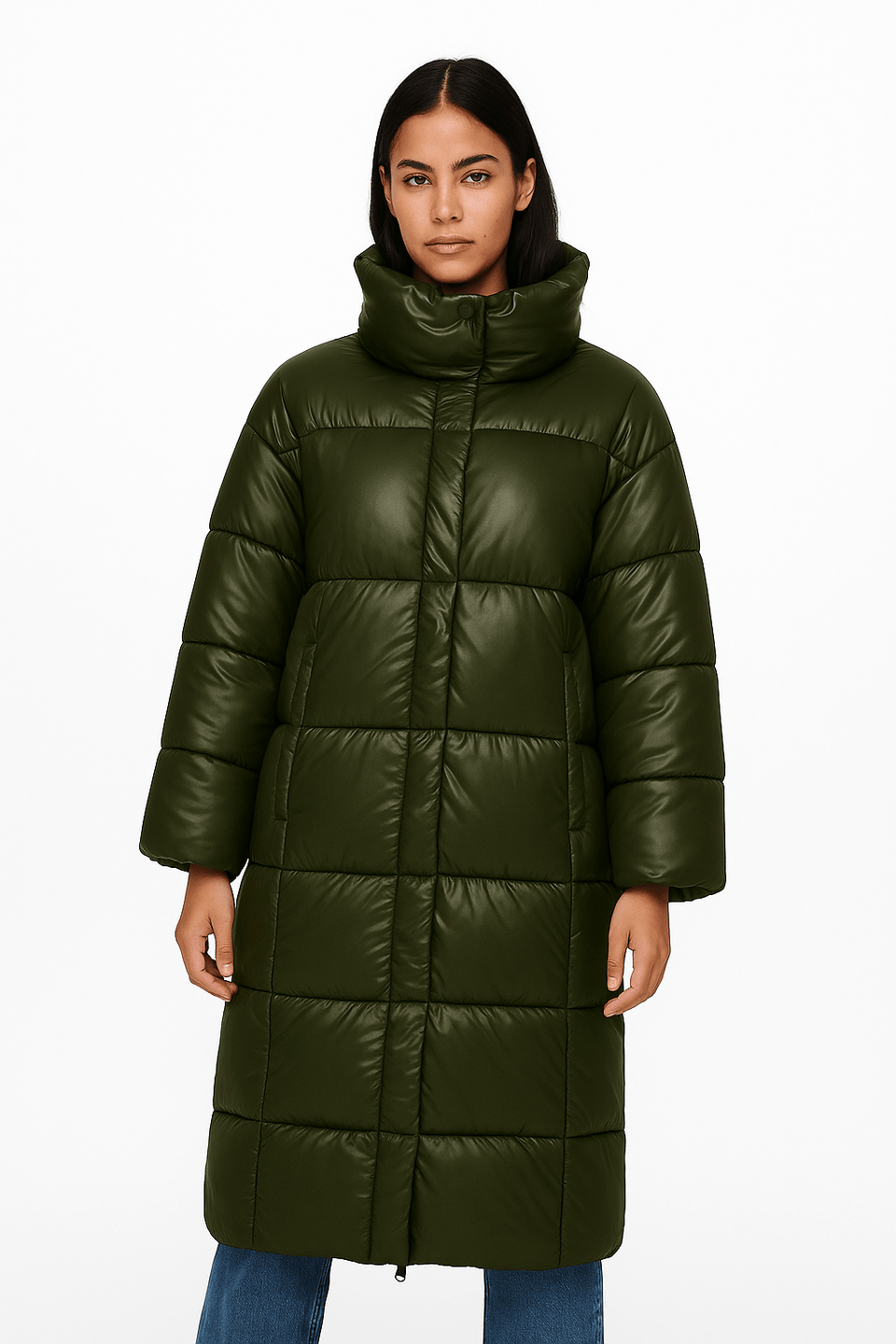 LeGer Women's Khaki Green Elia Coat | LeGer In Lebanon