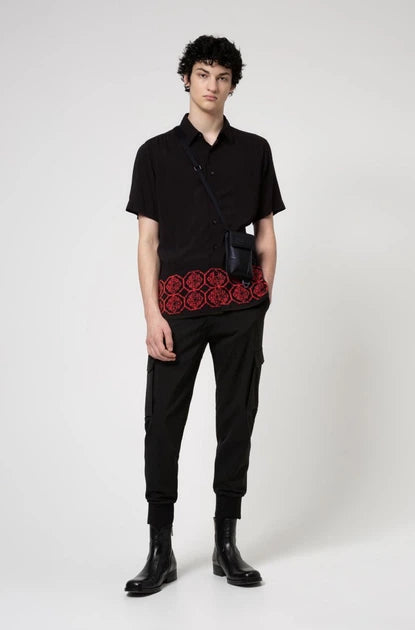 Hugo Boss Men's Black Printed Shirt | Hugo Boss In Lebanon