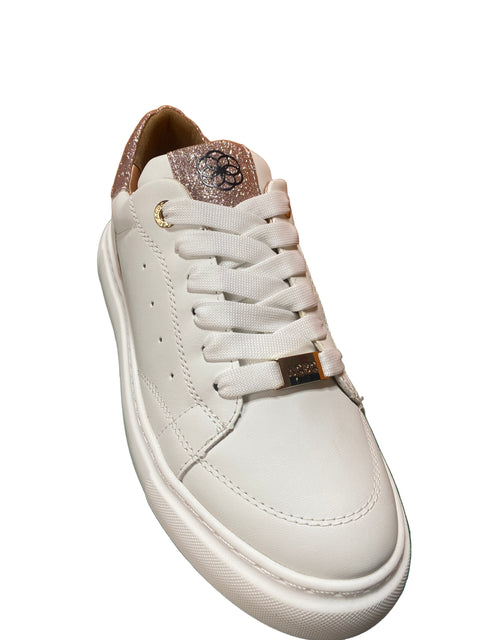 ACBS Women's White Glitter Pink Sneakers | ACBS In Lebanon