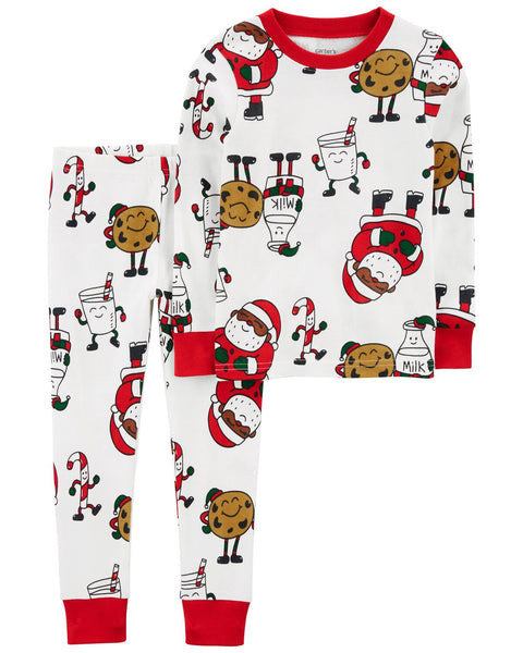 Carters Baby Unisex Multicolor Snug Fit Christmas Pajama Set |Carters In Lebanon