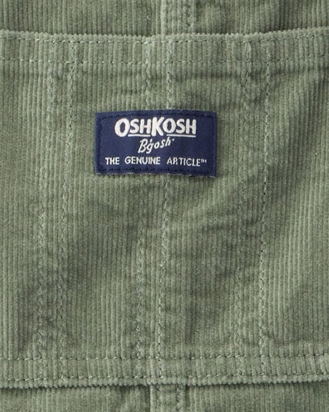 OshKosh B'gosh Boy's Olive Green Solid Corduroy Overalls | OshKosh B'gosh In Lebanon