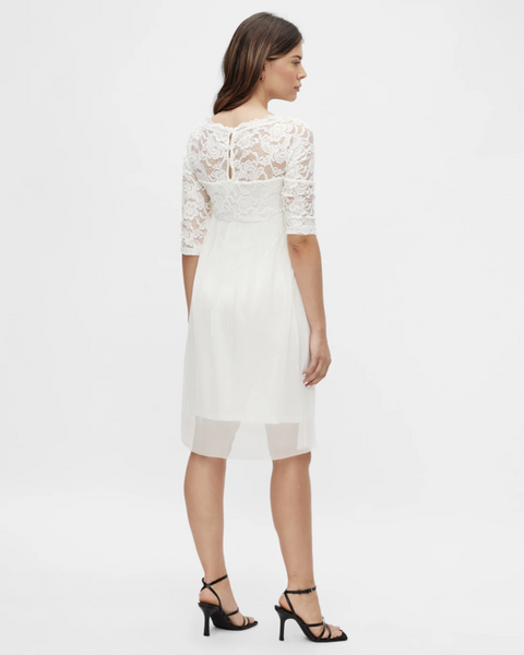 Mamailicious Women's White Dress 11200674 FE188 (shr)