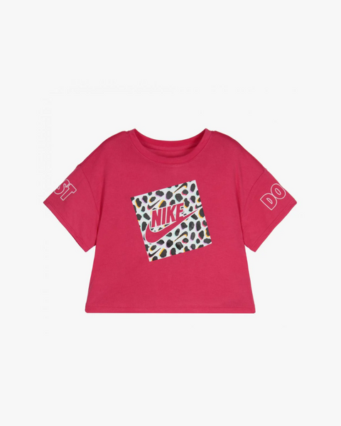 Nike Girl's Pink T-Shirts UH7YW FE923 (shr)