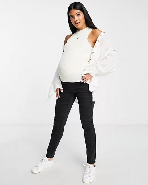 ASOS Design Women's Black Maternity Jeans 100133890 AMF26