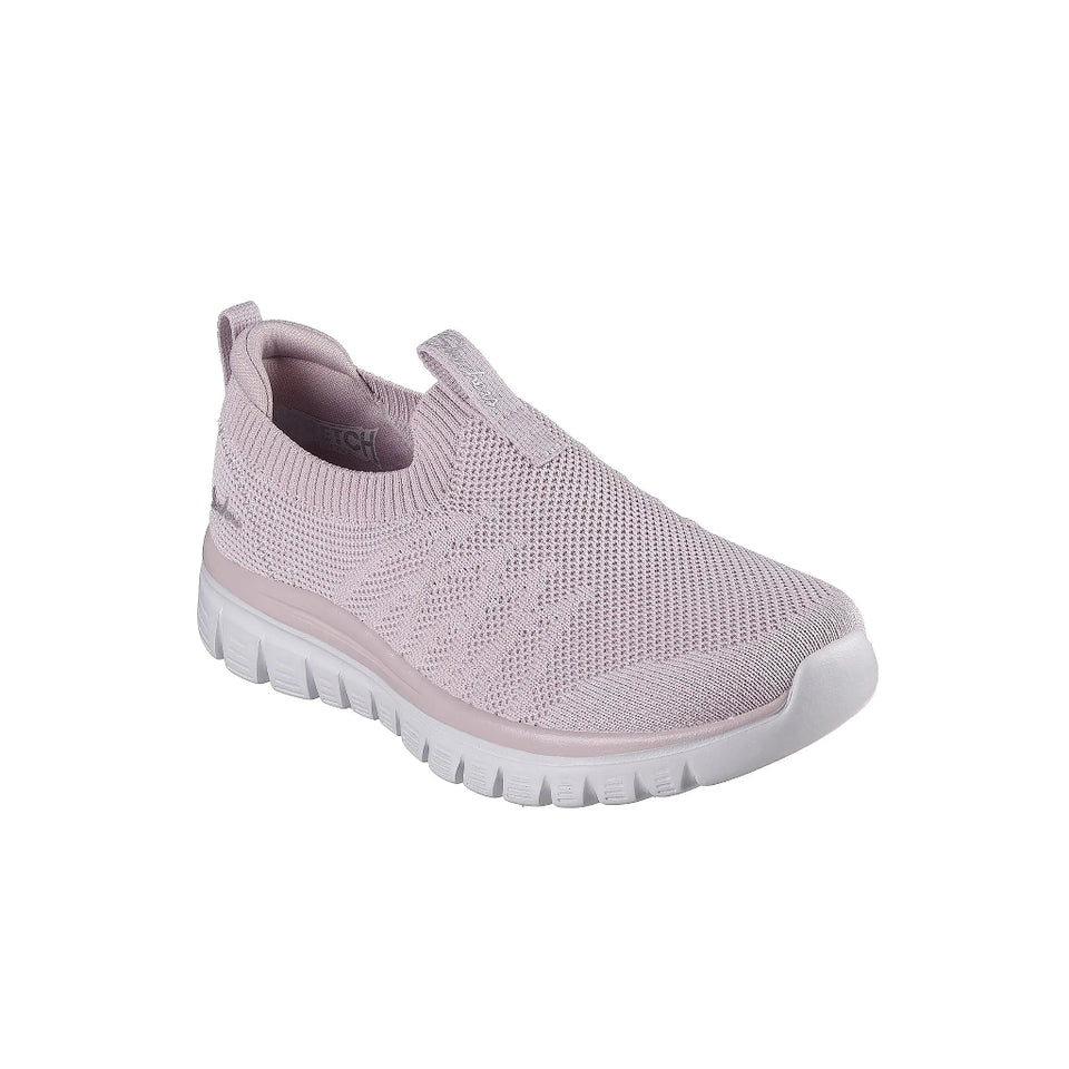 Skechers Women's Pink Graceful - Good Vibe Sneakers