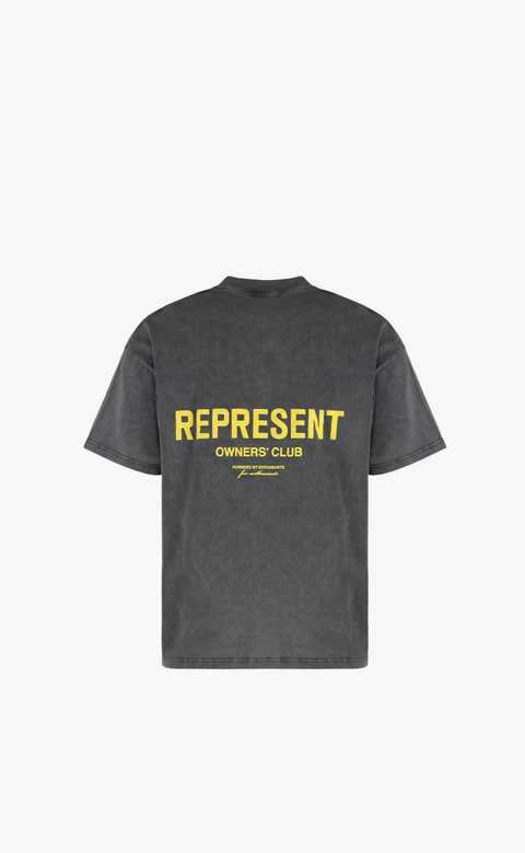 Represent Men's Gray & Yellow Owner & Club T-Shirt | Represent In Lebanon