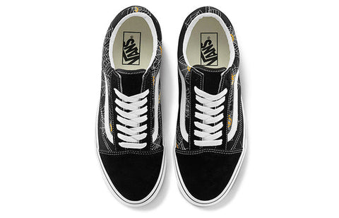 Vans Unisex Black Spider Web Old Skool Sneakers | Vans In Lebanon