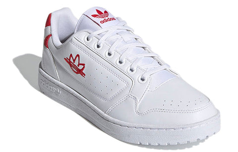 Adidas Men's White & Red NY 90 Sneakers | Adidas In Lebanon