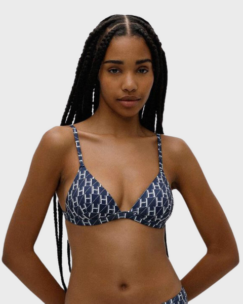 Hugo Women's Navy Blue Bikini Top TUQNL FE591