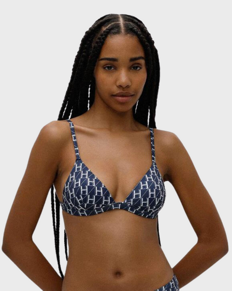 Hugo Women's Navy Blue Bikini Top TUQNL FE591 (shr)