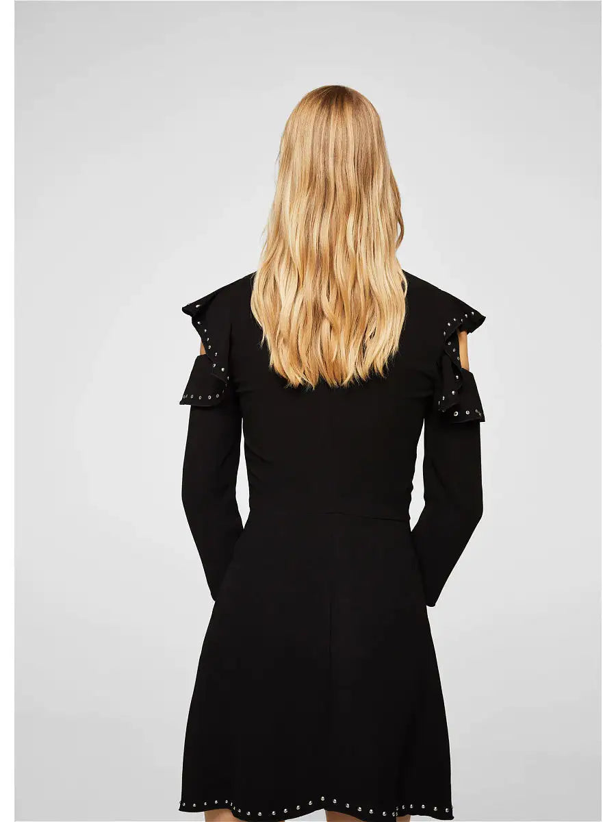 Mango Women's Black Long-Sleeve Dress| Mango in Lebanon