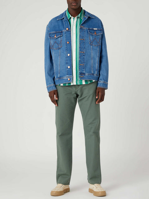 Wrangler Men's Khaki Green Casual  Jeans | Wrangler In Lebanon