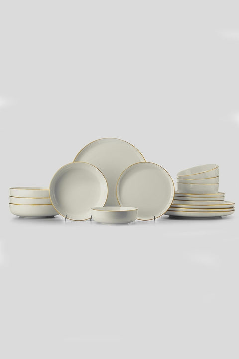 SD Home White And Gold  16 Piece Dinner Set for 4 Persons TR16