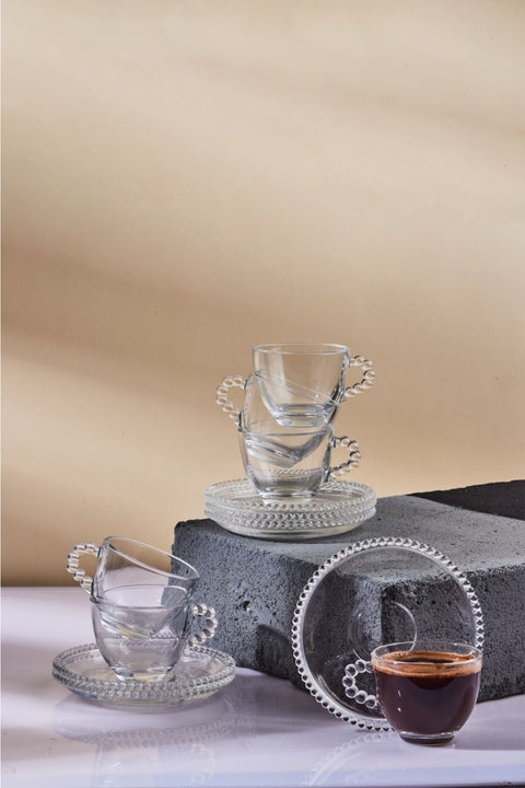 SD Home Set  Beaded Glass Coffee Cups TR250 shr