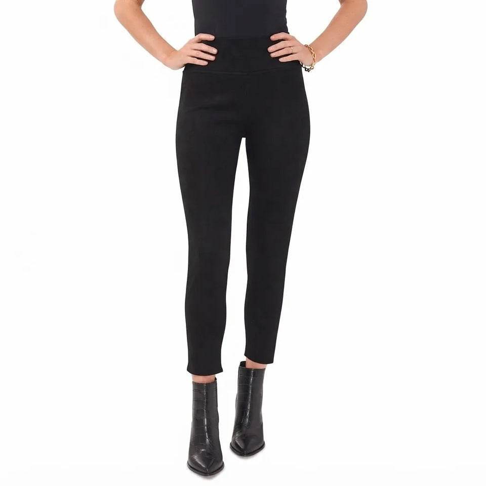 Vince Camuto Women's Black Wide-Waistband Pull-On Legging