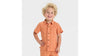 Cat & Jack Boy's Orange Seersucker Short Sleeve Button-Up and Pull-On Shorts Set 2 Pieces  | Cat & Jack In Lebanon