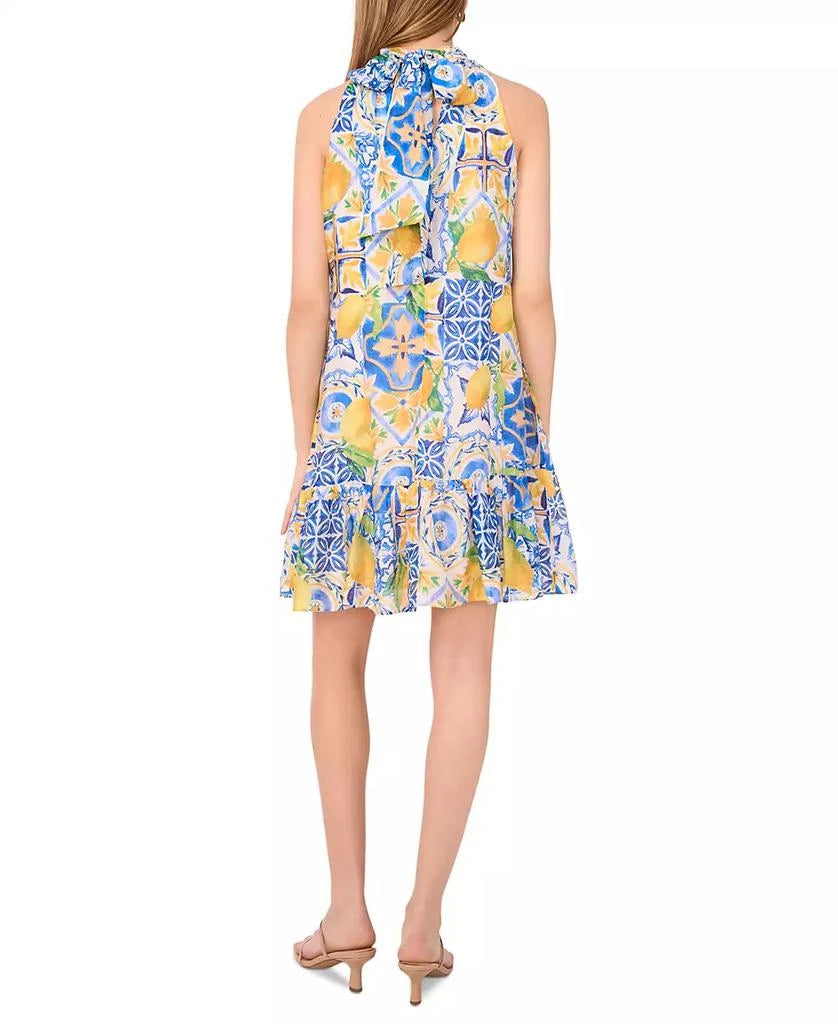 MSK Women's Multicolor Printed Halter-Neck Ruffle Dress|MSK In Lebanon