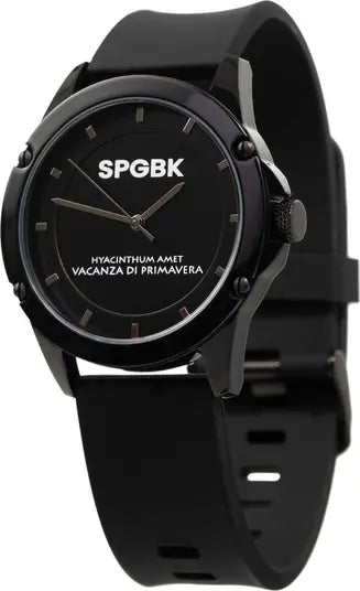 SPGBK Unisex Black Bordeaux Silicone Band Watch, 44mm| SPGBK In Lebanon