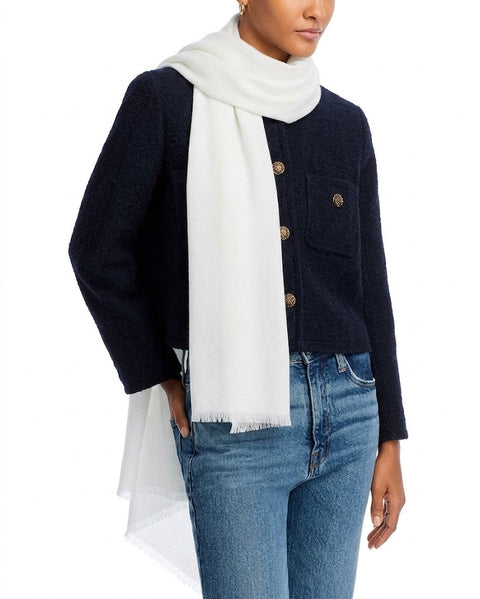 Fraas Women's White Maybach Darkness Scarf | Fraas In Lebanon