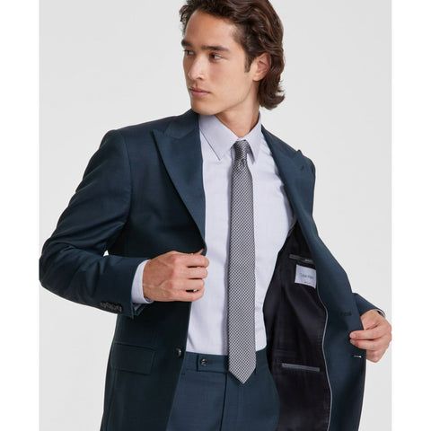 Calvin Klein Men's Green Slim-Fit Wool-Blend Stretch Suit Separates | Calvin Klein In Lebanon