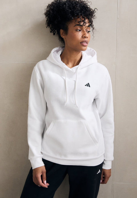 Adidas Women's White Small Logo Hoodie | Adidas In Lebanon