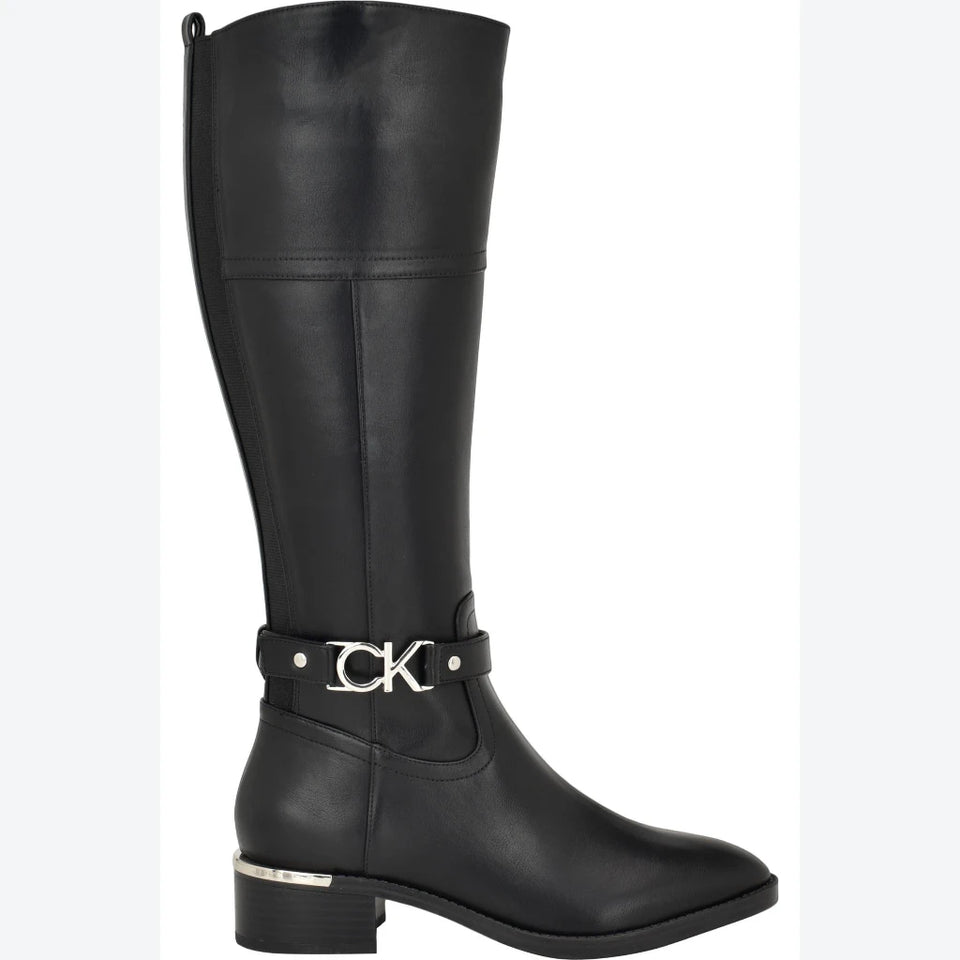 Calvin Klein Women's Black PatentDaphny Boots