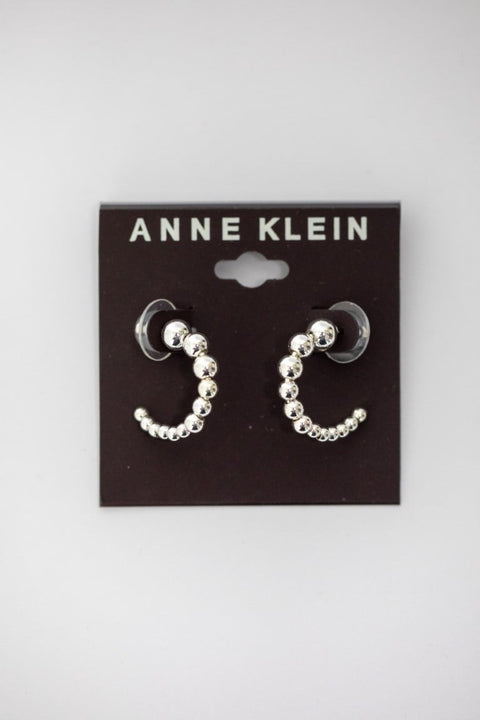 Anne Klein Women's Silver-Tone Graduated Bead Small Earrings | Anne Klein In Lebanon