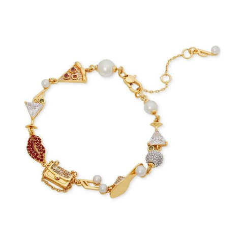 Kate Spade Women's Gold-Tone Hit the Town Charm Bracelet | Kate Spade in Lebanon