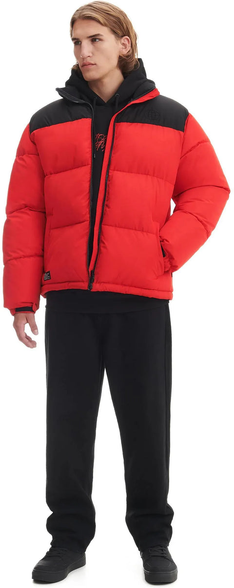 Cropp Men's Red & Black Quilted Jacket | Cropp In Lebanon