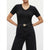 Sinsay Women's Black Smooth Strap with an Adjustable Pin Fastening Belt