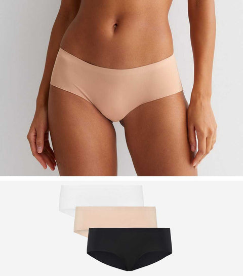 Dorina Women's 3 Pcs Black/ Ivory /Beige Panties | Dorina In Lebanon